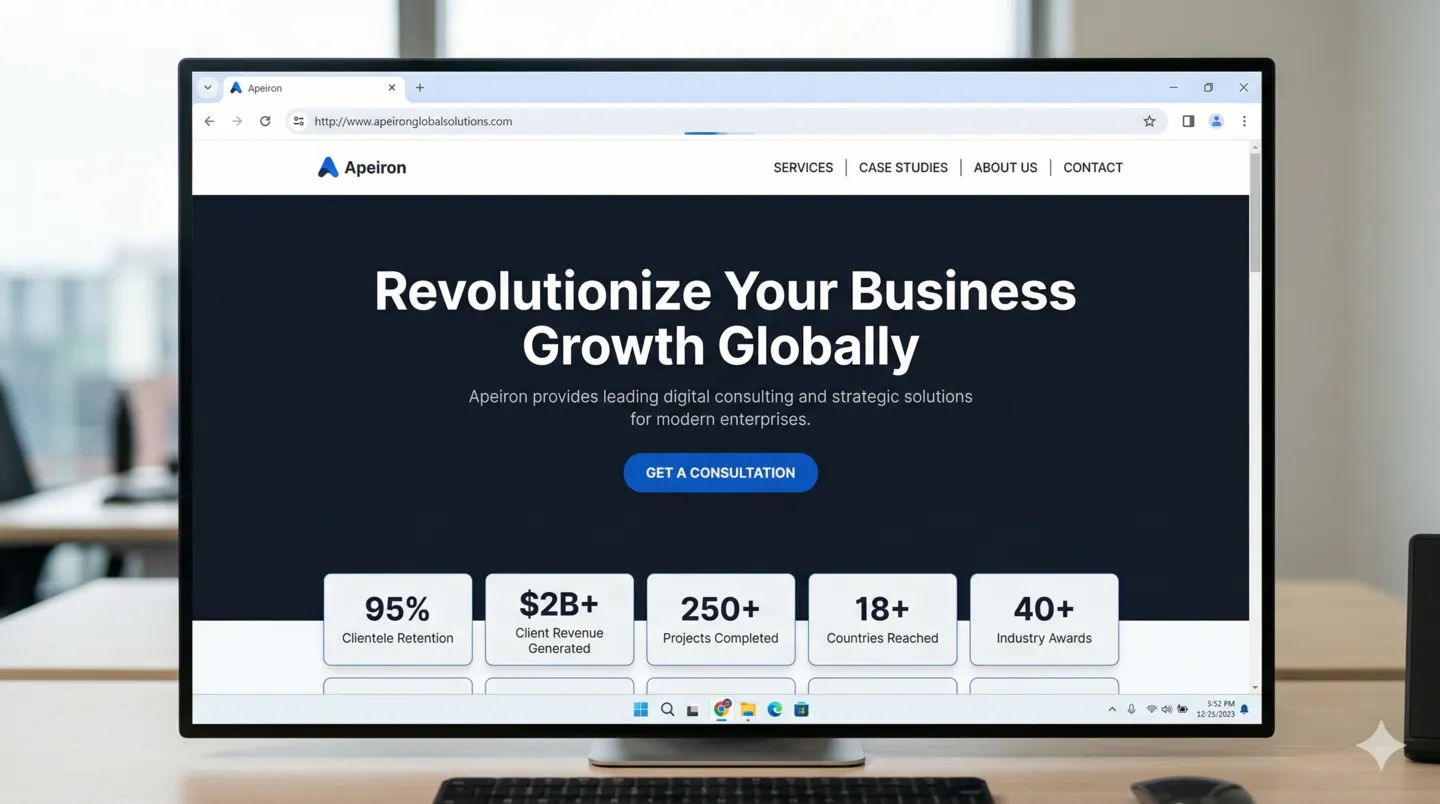 Manchester financial advisory firm website after FactoryJet redesign — fast, modern, conversion-engineered