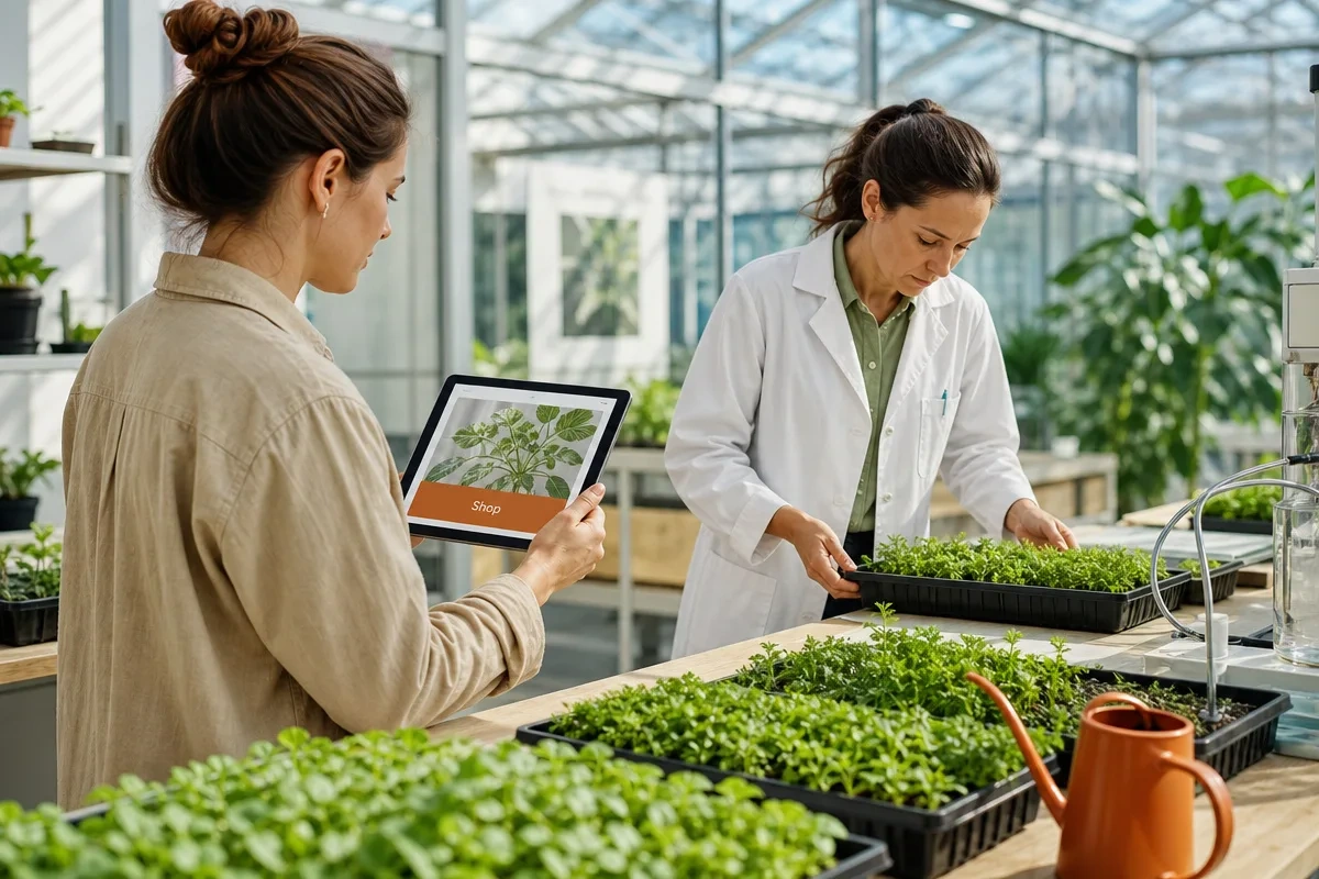 Industrial equipment supply chain director managing plant inventory and assembly line