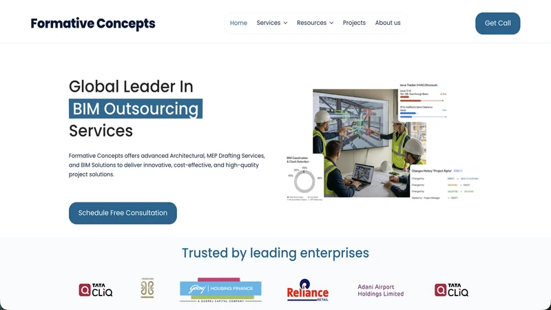 Formative Concepts — Pune website screenshot