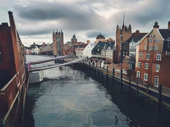 Bristol UK city skyline
