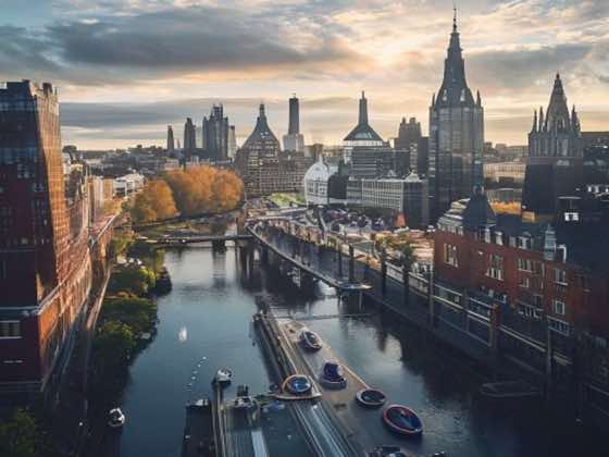 Glasgow UK city skyline