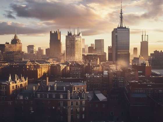 Manchester UK city skyline