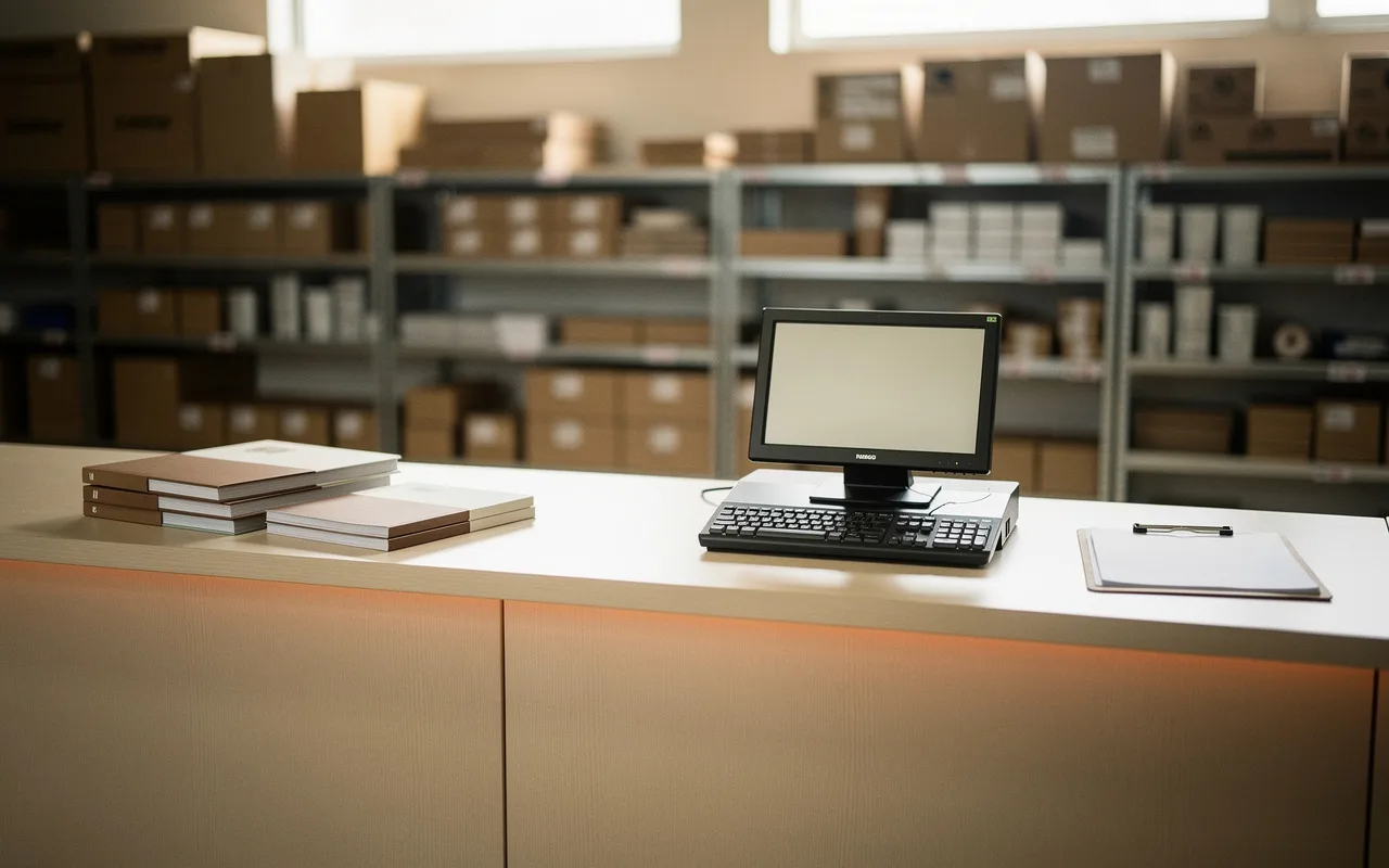A trade counter where wholesale buyers order against their own account pricing