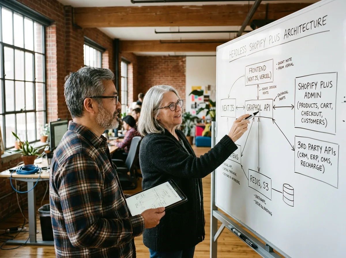 Headless Shopify Plus Code Architecture and Serverless API Flow