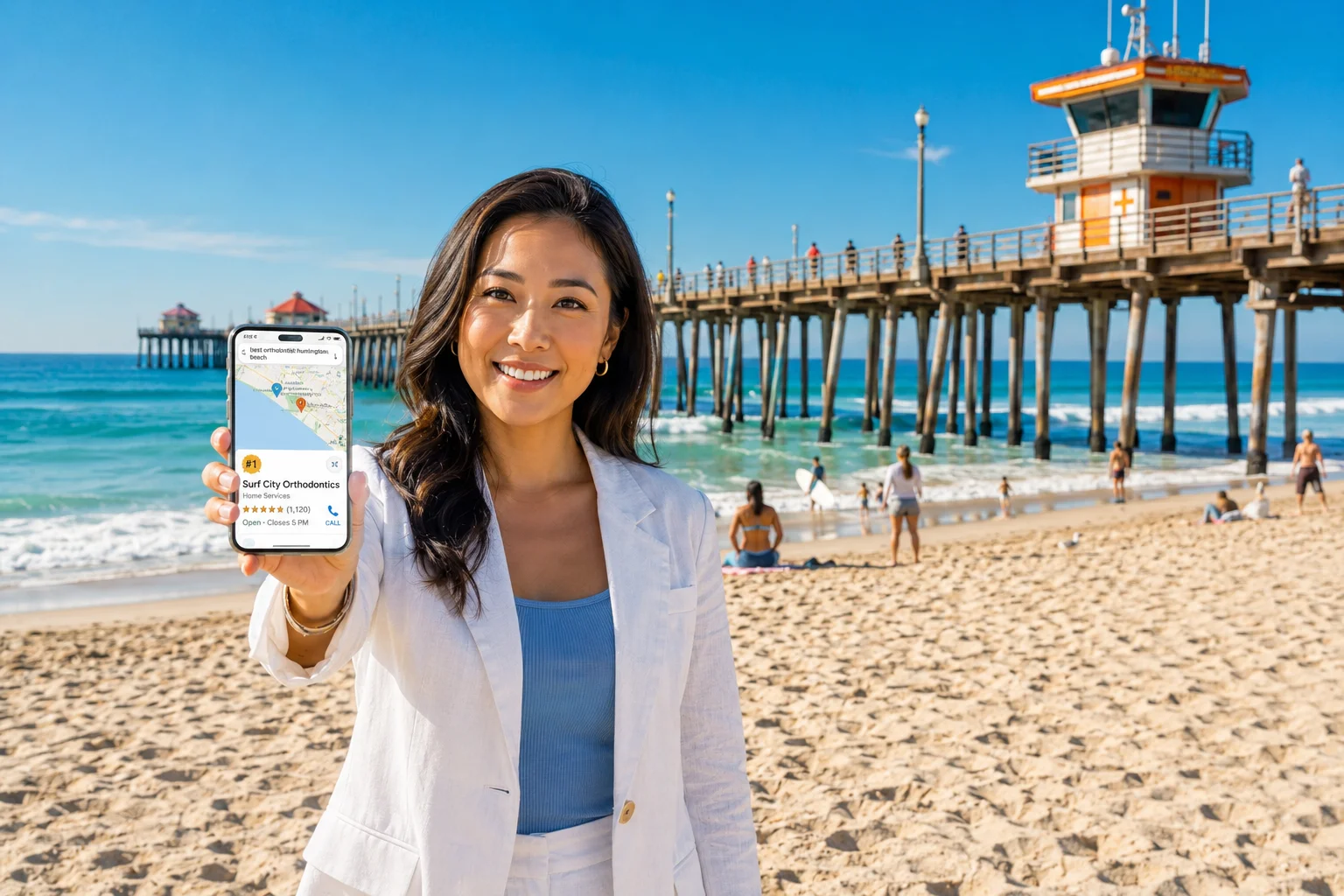 Huntington Beach CA coastline and downtown — Surf City's blend of beach lifestyle and Orange County affluence