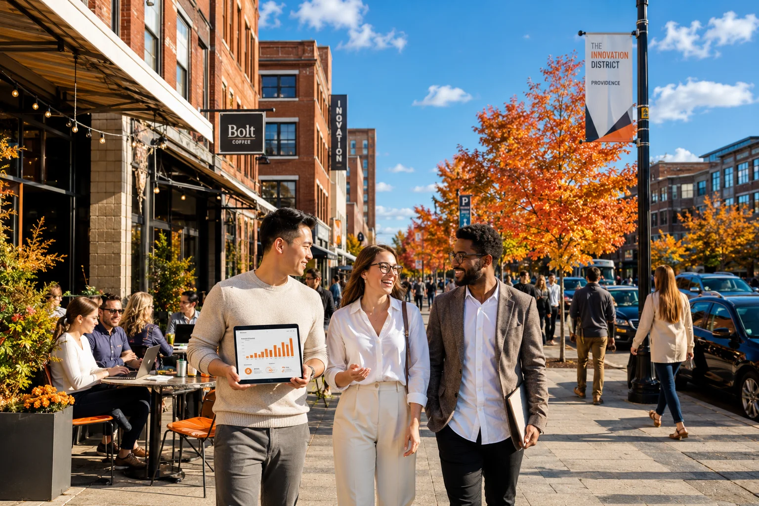 Providence RI knowledge economy businesses — healthcare, biotech, creative agencies, and restaurants that win with local SEO