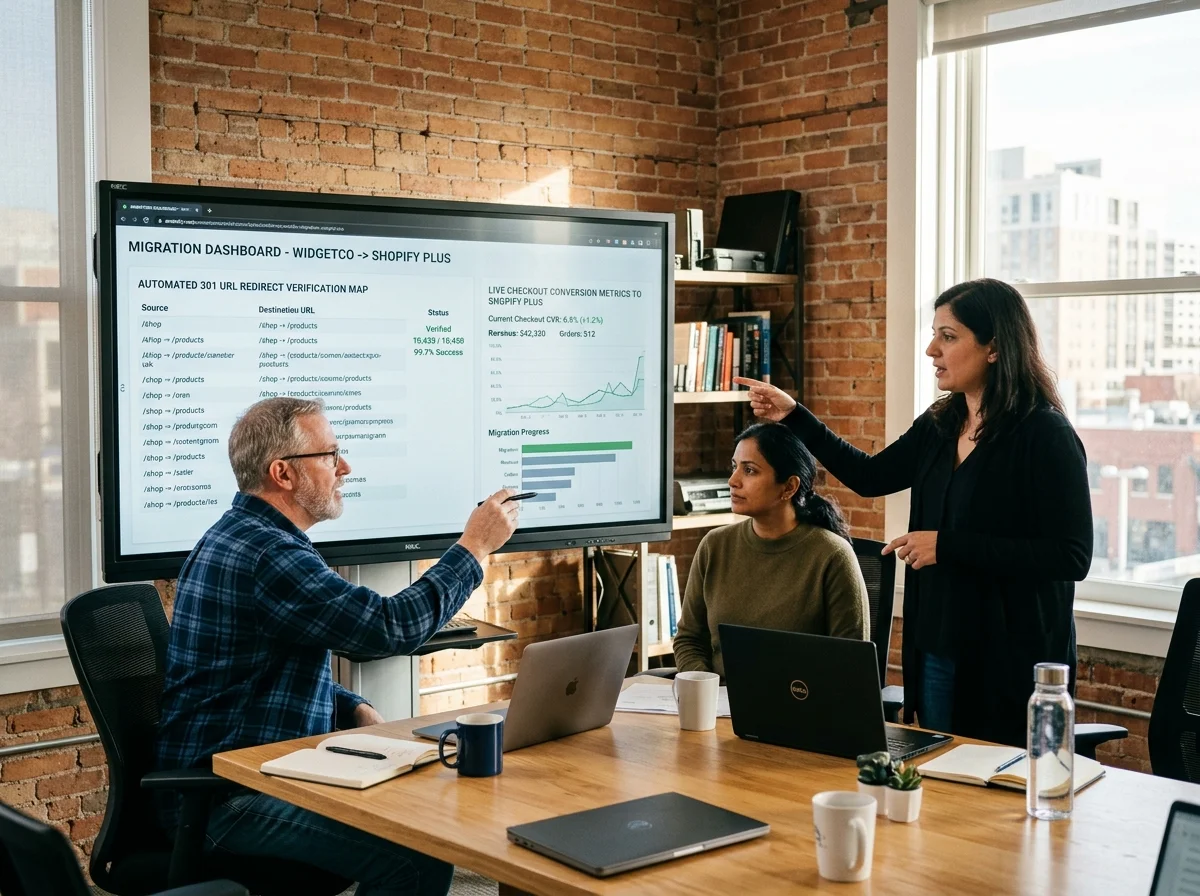 301 URL Redirect Mapping and Migration War Room Analytics Dashboard
